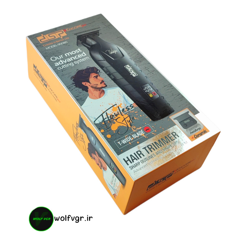 DSP hair clipper 90085 black full accessories set