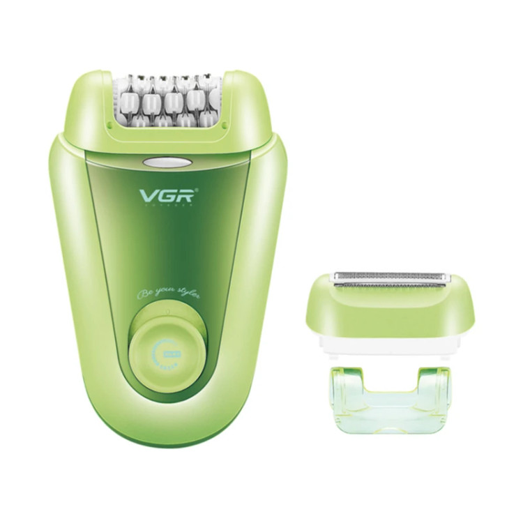 لوازم جانبی اپیلاتور VGR V-758 شامل کابل USB و برس تمیز کننده