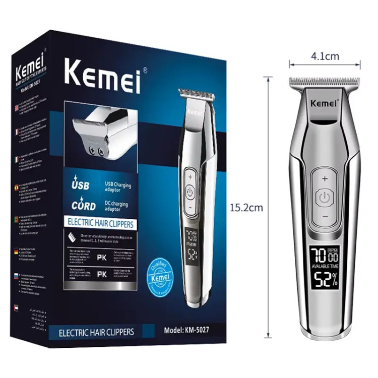 ماشین اصلاح Kemei KM-5027A با نمایشگر LED