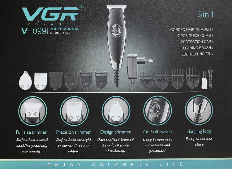 ماشین اصلاح موی بدن و صورت وی جی آر مدل V-099