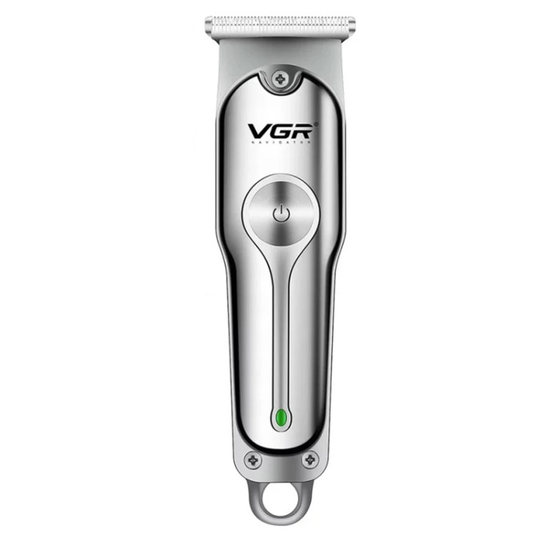 ماشین اصلاح صورت و ریش VGR V-071 شارژی با بدنه فلزی و تیغه استیل