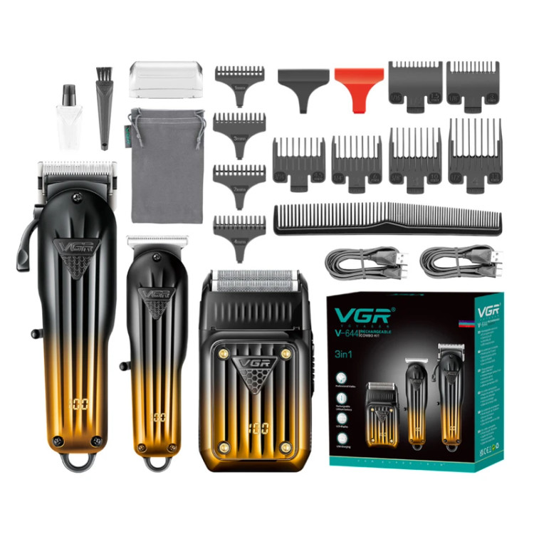 ماشین اصلاح موی سر و صورت وی جی ار مدل V-644