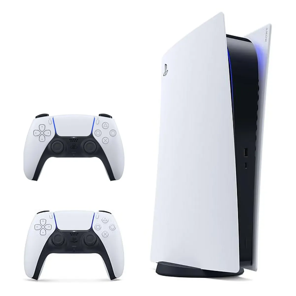 کنسول بازی کارکرده PS5 Fat Digital Edition 825GB اکانتی با ۴ دسته و کیف حمل