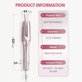 فر کننده و حالتدهنده مو شیگلم مدل Cupids Charm One-Touch 25mm