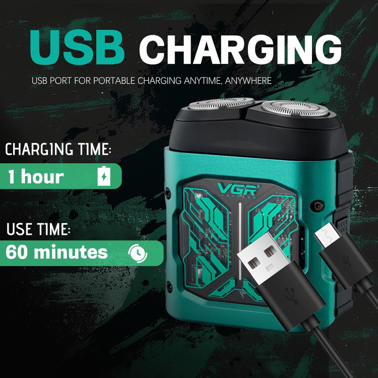 ماشین اصلاح صورت مینی وی جی ار مدل V-344 Green