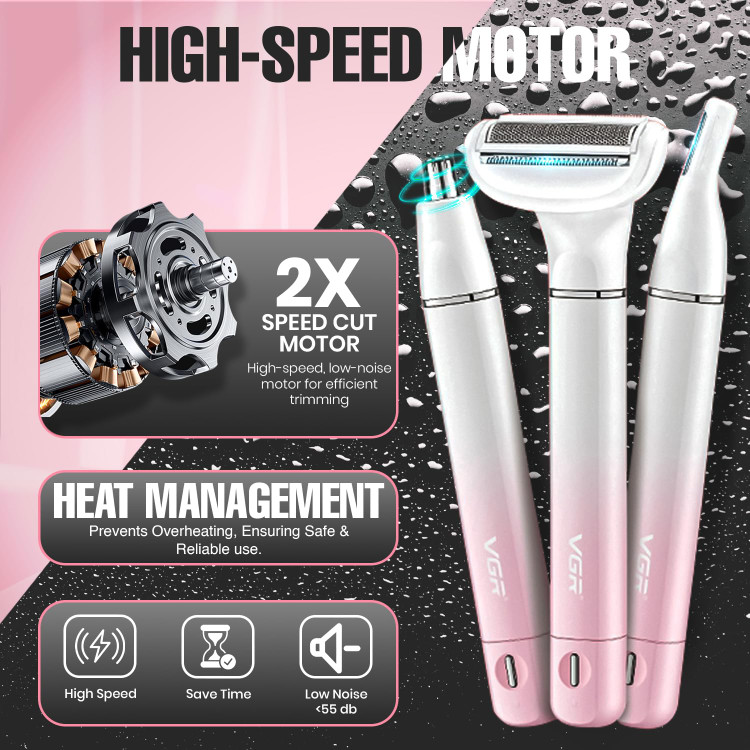 موزن و شیور چندکاره بانوان وی جی ار مدل V-611 Professional